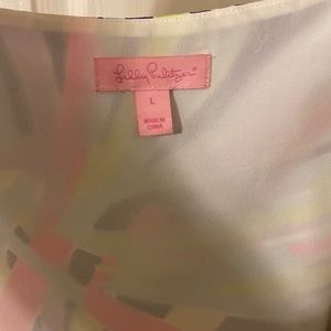 Fun, bright, silk LP dress